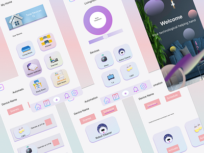 Home Nifty app automation automation home nifty branding design home nifty illustration logo smart home typography ui ux