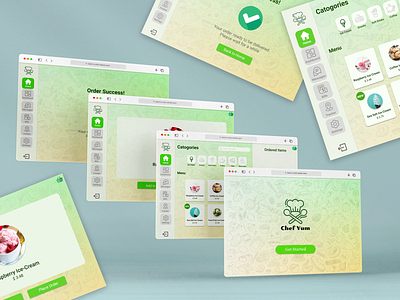 Food Ordering App dashboard design dessert dessert ordering figma food food ordering ice cream navigation online food ordering online ordering ordering ordering app side nav side navigation splash screen ui web application