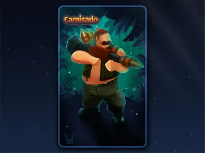 Rocket launcher character characterdesign digital paint game game art game art asset game asset game atist game design gameart gamedesign illustration mobile game mobilegame mohamadbeheshtirad nft soldier video game video game art