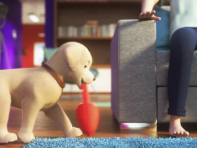 Little helper 3d 3d animation animation charachter animation character colors design dog dog animation family modelling mograph motion motion design motion graphics quadrupeds rendering