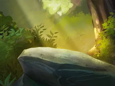 Gatorade - Forest Jamboree with Tiger Woods - Background animation illustration