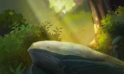 Gatorade - Forest Jamboree with Tiger Woods - Background animation illustration