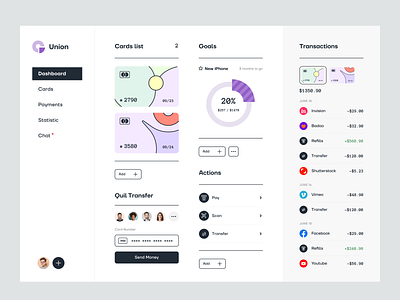 Finance. Dashboard branding design illustration minimal typography ui ux web website