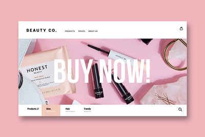 Beauty & Make up - Landing Page app beauty branding design dessert graphic design illustration landing page make up motion graphics product restaurant shop store ui ui design ux ux design web development website