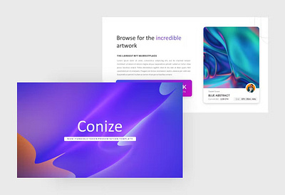 NFT Platform Powerpoint branding crypto currency design designposter graphic design illustration keynote marketplace minimalist modern motion graphics nft nft platform platform powerpoint presentation template token transaction ui