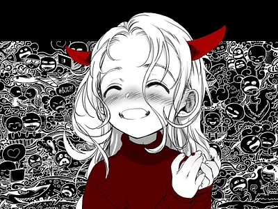 Anime girl illustration