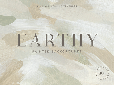 Earthy Abstract Acrylic Backgrounds abstract acrylic art artistic background brush strokes design drawing drawn earthy elegant hand modern neutral painted painting sage green template texture unique