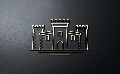 Logo-Design-Buliding-House-Castel-Home-Line-Golden-Property branding buliding business castel company design eyecatching golden graphic design home house illustration line logo logo design professional property royal unique vector
