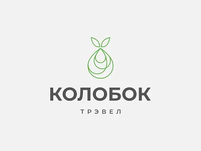 Little Bun Travel • Колобок Трэвел branding bun discovery graphic design green journey kolobok logo scarf tie travel world