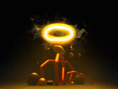 Astro Explotion 3d 3d illustration branding design illustration instagram render