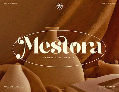 Mestora - Retro Serif 70s 80s 90s branding calligraphy design display font illustration logo retro type type design typeface typography ui vintage visual