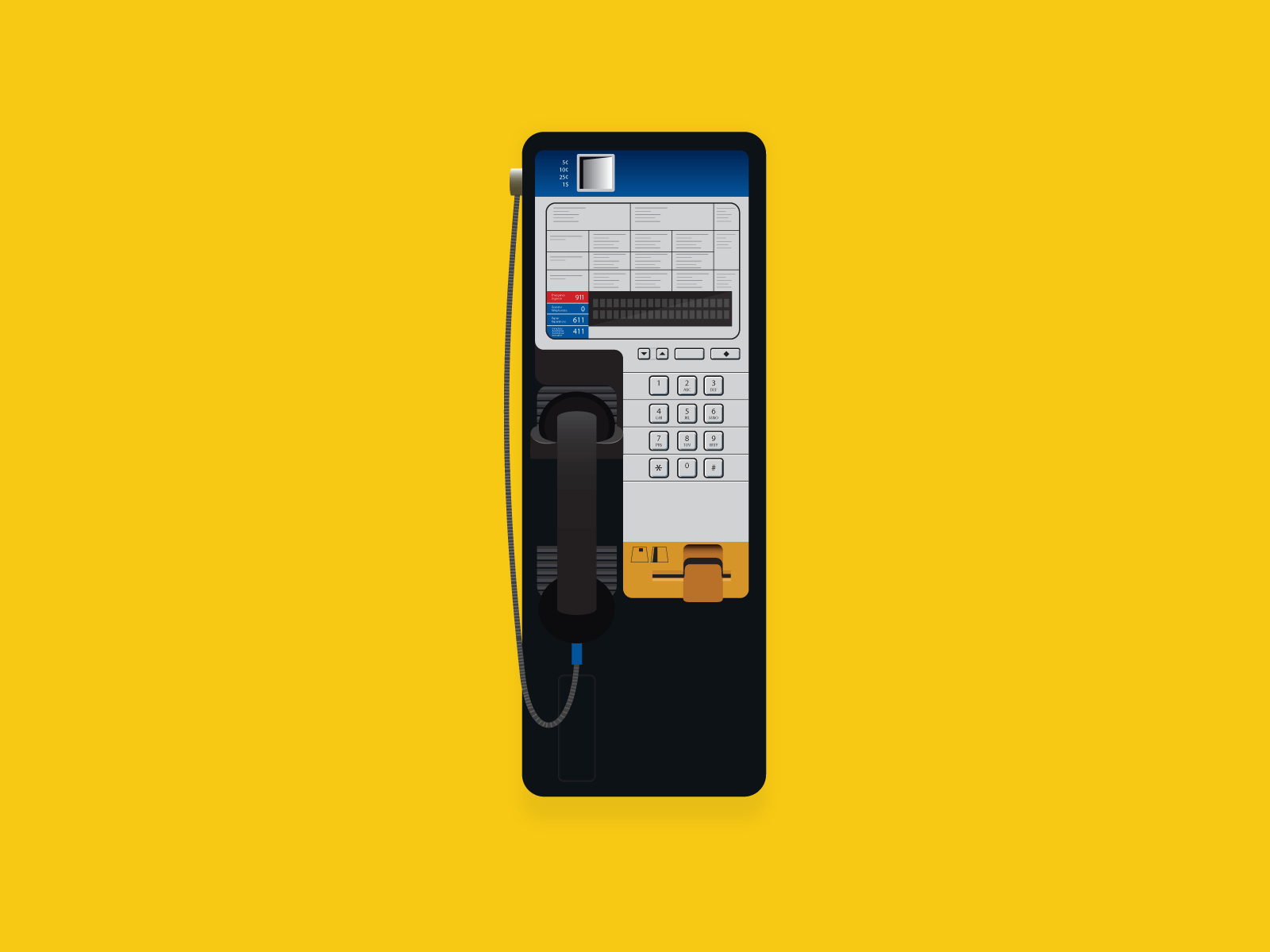 Payphone Illustration graphic design illustration