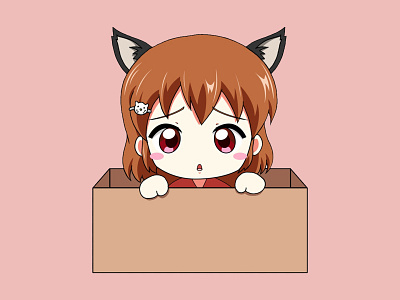 SOCIAL MEDIA AVATAR 2d animation art avatar brand identity branding cute girl design discord drawing graphic design illustration illustrator logo motion graphics social media stream overlay twitch vector vector art