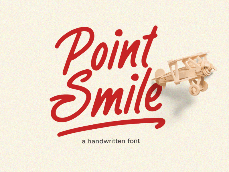 Point Smile - A Handwritten Font children book freebies