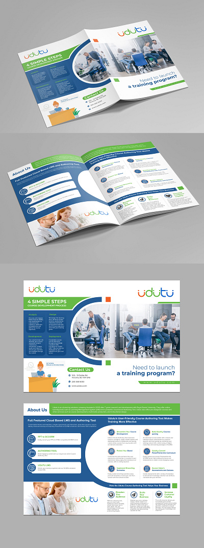 Corporate Brochure design app branding brochure design landing logo mobile ui vector