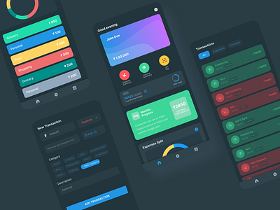 Opulence app design finance fintech ui ux