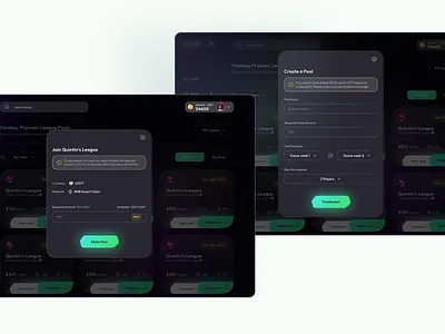 Defi Gaming - Modals blockchain crypto design farms figma figmadesign game gamefi gamification gamified gaming pools stake staking pool