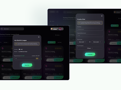 Defi Gaming - Modals blockchain crypto design farms figma figmadesign game gamefi gamification gamified gaming pools stake staking pool