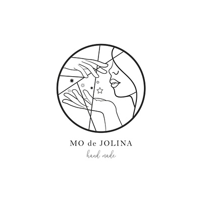 MO de JOLINA logo design for Creative black and white brand branding bw creative illustrator logo logo design vector vector design