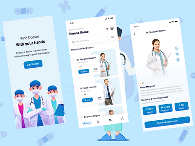 Doctor Consultation App UI Design clinic app consultation app doctor app ui design doctor appointment app doctor appointment app template doctor consultation app ui design