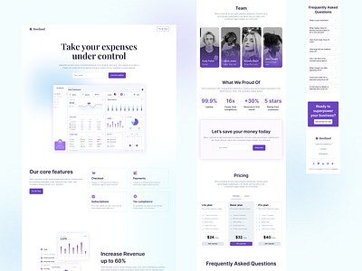 Busiland - SaaS landing page gradient landing landing page page saas saas landing saas landing page web web design