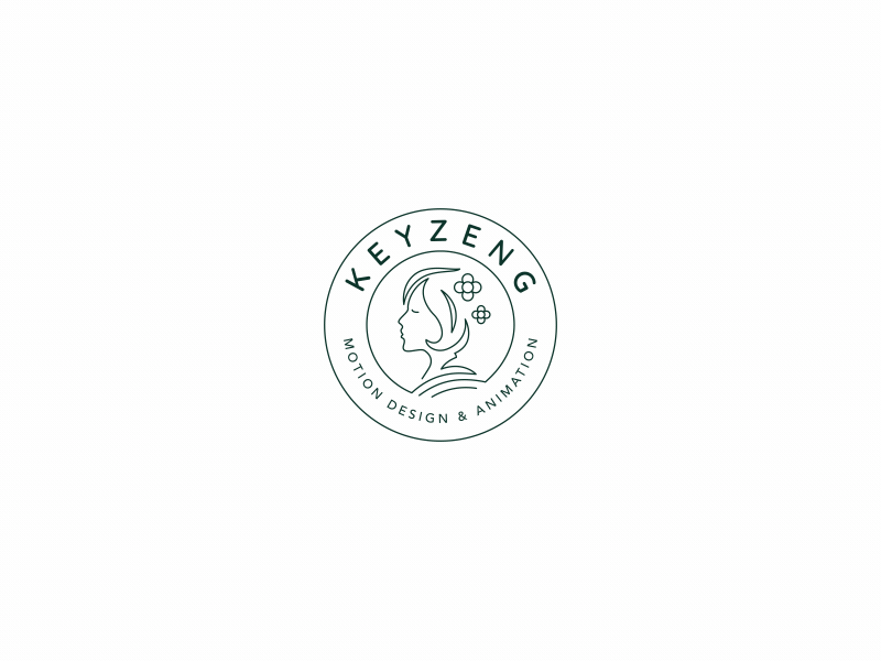 girl logo animation animation logo motion graphics