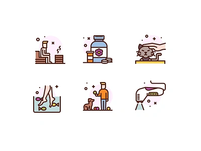 Therapy human icons illustration pictos premium therapy