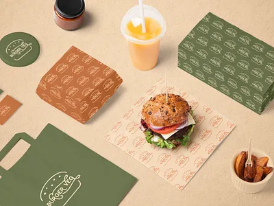 Brugerveg Branding brand identity branding color palette design food lettering logo modern organic typography vector vegan