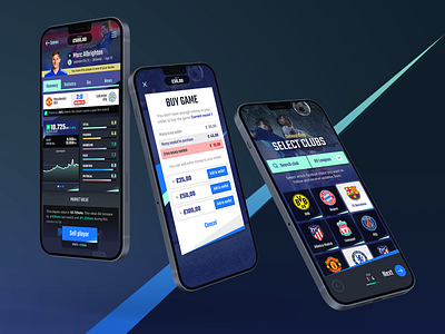 SPOXX Social Sports Game branding colorful dark game mobile soccer sport sports ui ux