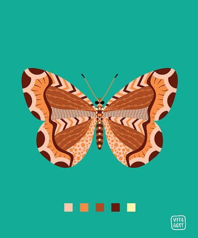 Butterfly abstract illustration abstract abstract design abstract illustration adobe illustrator animal animal abstract animal illustration design flat design flat illustration graphic design illustration vector