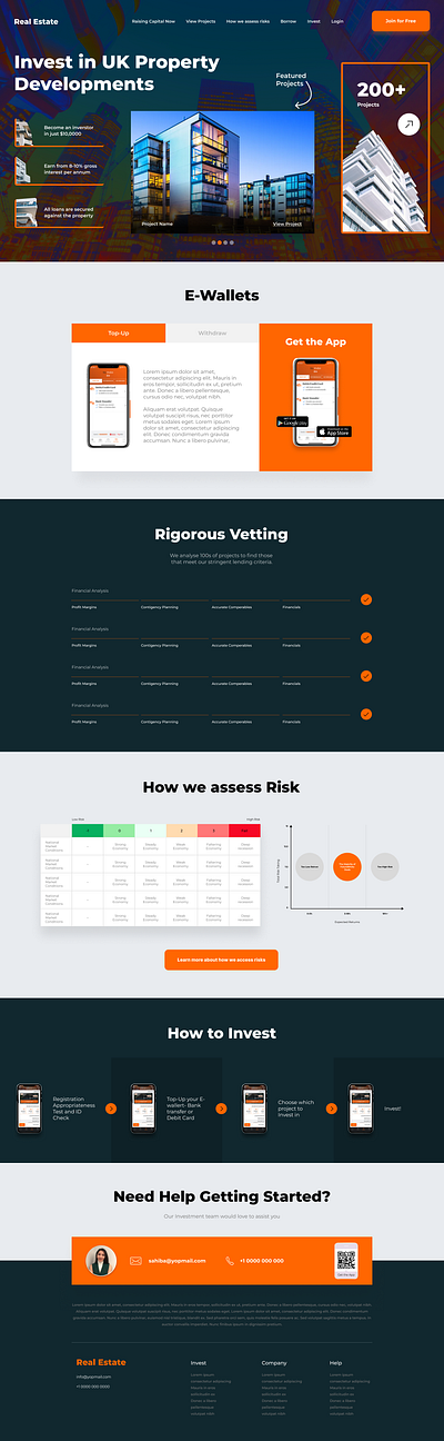 Real Estate Consultant Web Concept minimal modern real estate simple ui web design