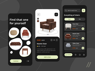 Furniture Marketplace android animation app design furniture furniture marketplace graphic design interface ios marketplace mobile mobile app mobile interface mobile ui motion motion design motion graphics ui uiux ux