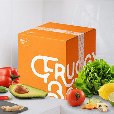 Fruggy Box branding design food fruit modern organic packaging vegan vegs vitaminic