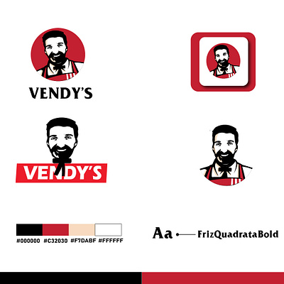 Vendy's Fried Chicken Brand & Design advert branding friedchickenlogo graphic design graphicdesign graphicdesigner logo menu menudesign rollupbanner