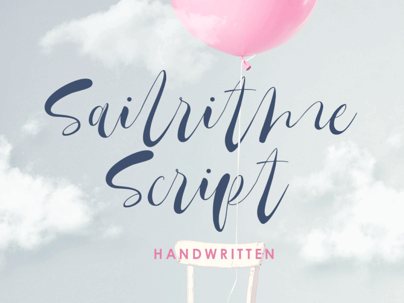 Sailritme - Handwritten Script freebies happy font