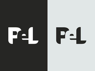 Pel logo design dribbleweeklywarmup logo negative space