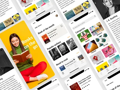 Book app app apple book branding design events graphic design history icon illustration ios iphone logo mobil mobile reading typography ux vector woman