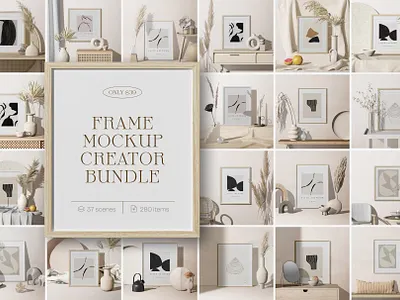 Frame mockup creator – Bundle graphicdesign