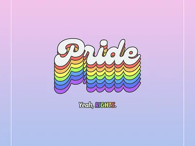 Pride Month design graphic design poster typography
