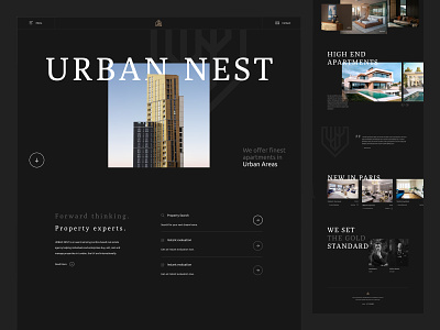 Apartment rental website agency apartment apartments clean dark design figma graphic design landing page platform real estate rental renting ui ux ux design web web design