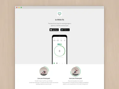 In With Fit app branding design icon in with fit ui ux web web design website