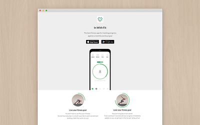 In With Fit app branding design icon in with fit ui ux web web design website