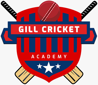 GILL CRICKET ACADEMY brand identity branding design logo