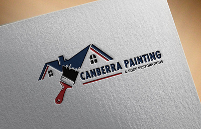 CANBERRA PAINTING & ROOF RESTORATIONS brand identity branding design icon logo