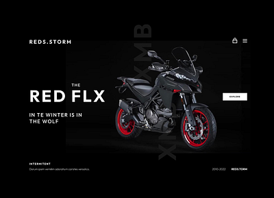 Moto Website Visual Exploration on Black 2 colorfull design flat illustration interface logo ui ux web webdesign