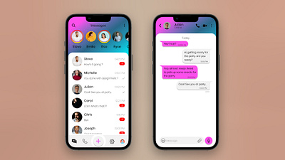 Chat screen 3d animation app design branding design figma graphic design illustration logo ui ux