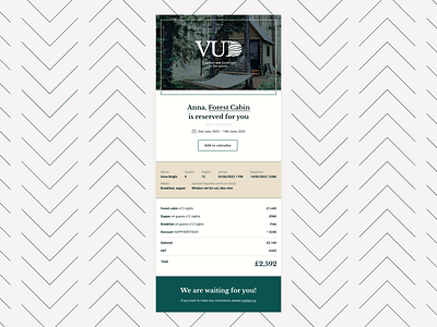 Daily UI 16: Email Receipt / Booking confirmation appointment booking booking confirmation branding clear dailyui dailyuichallenge design email email design figma logo minimal receipt ui web design website