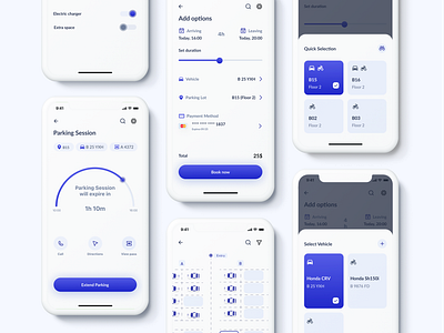 UI Challenge - parking app app cars design parking ui ux