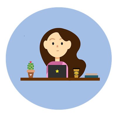 Working flat girl design digital digitalart flat flatgirl graphic design illustration