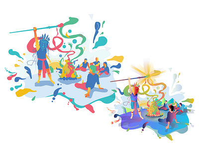 Tribeperk colors design graphic design illustration now83 tribeperk ui vector